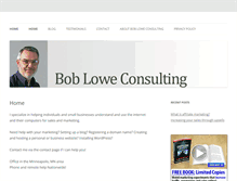 Tablet Screenshot of bobloweconsulting.com